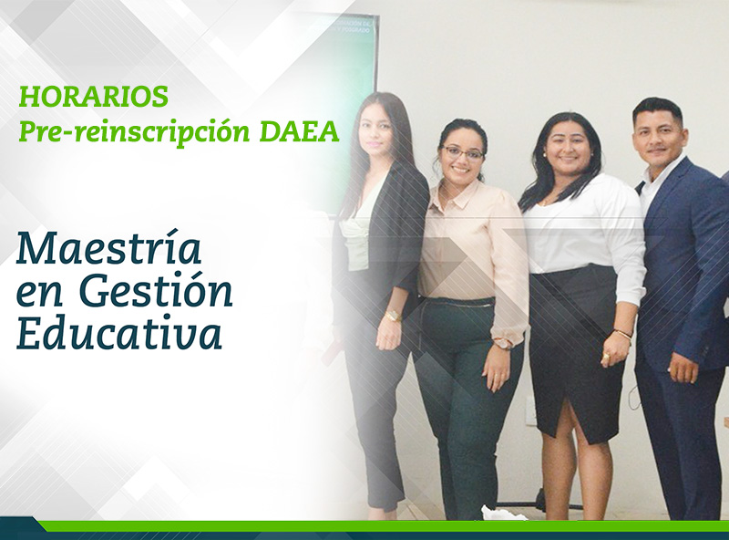 Maestría en Gestión Educativa
